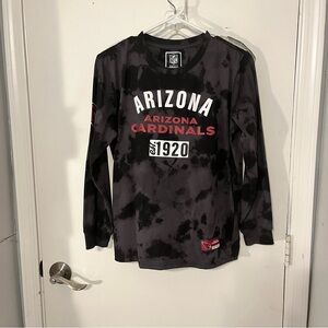 NFL team apparel T-shirt, Arizona Cardinals size 18/20 black long sleeves